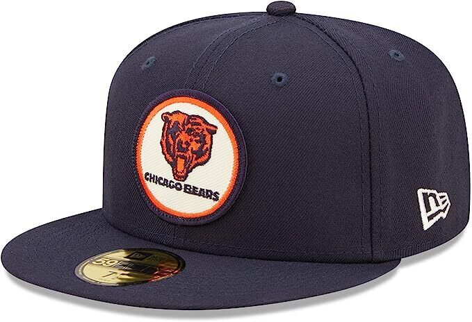 New Era Chicago Bears 2022 Sideline NFL Historic Logo Blue 59FIFTY Fitted Hat Cap