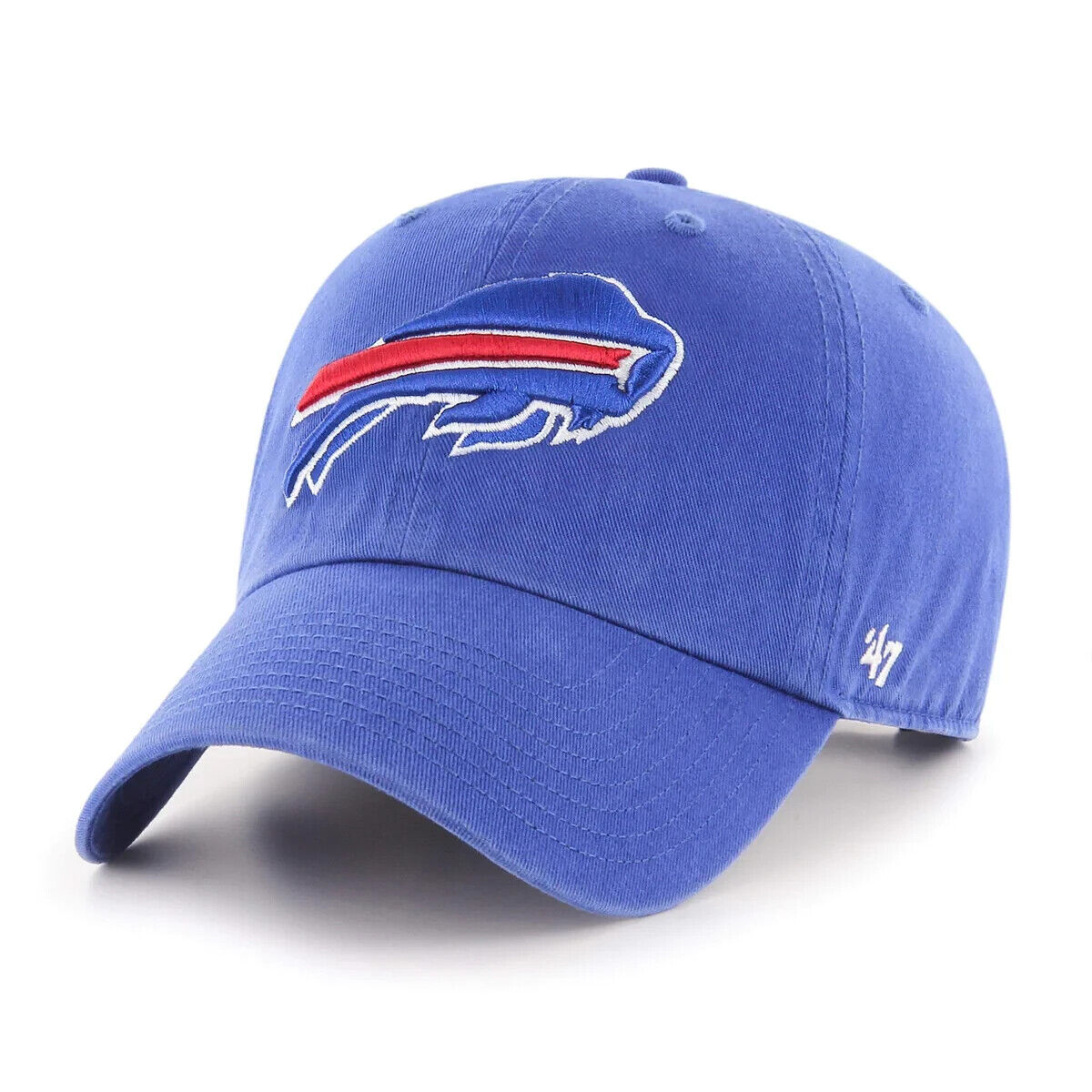 '47 Brand Buffalo Bills Clean Up Adjustable Dad Hat NFL Blue Cap