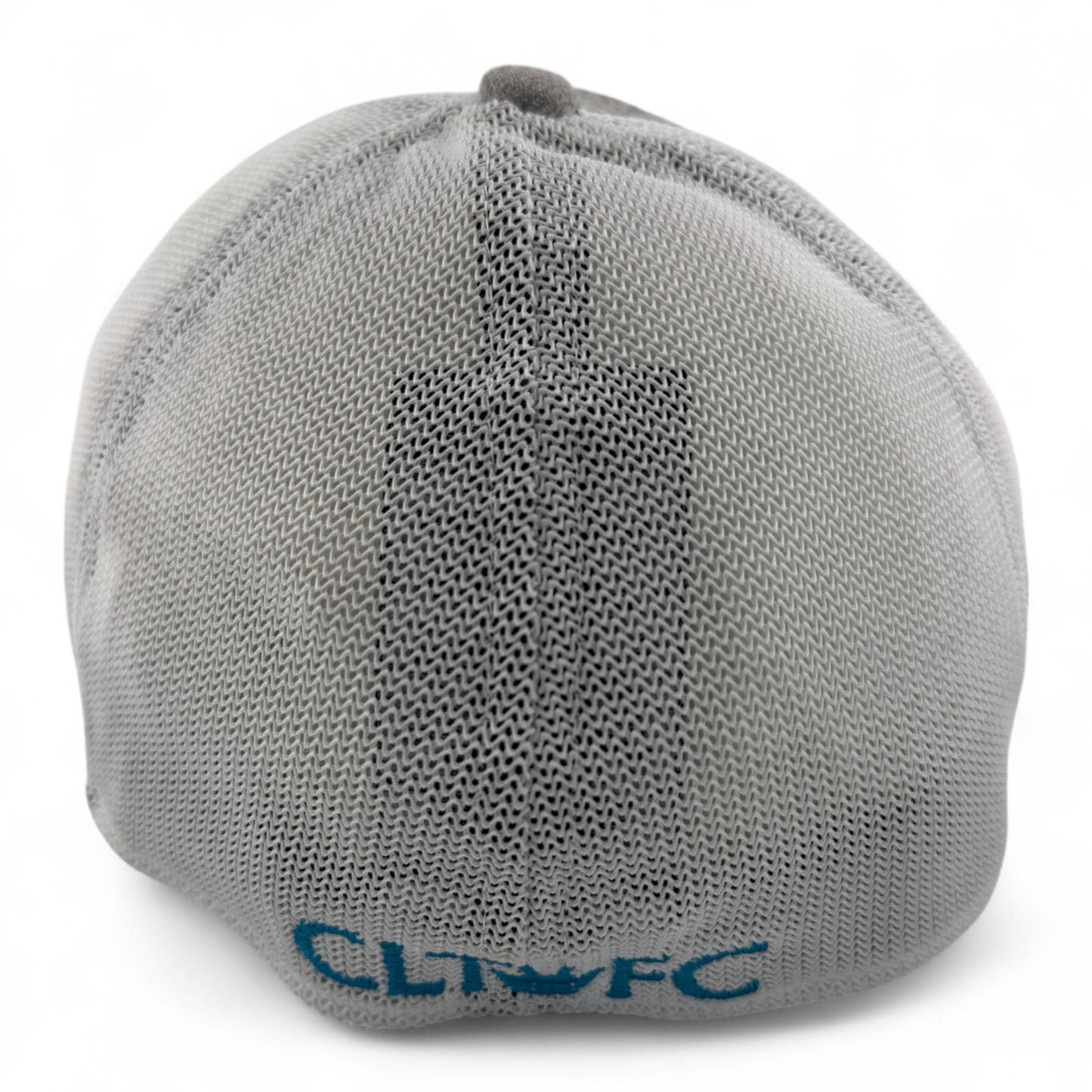 New Era Charlotte United FC MLS Heather Grey Mesh Back 39Thirty Flex Fit Hat Cap