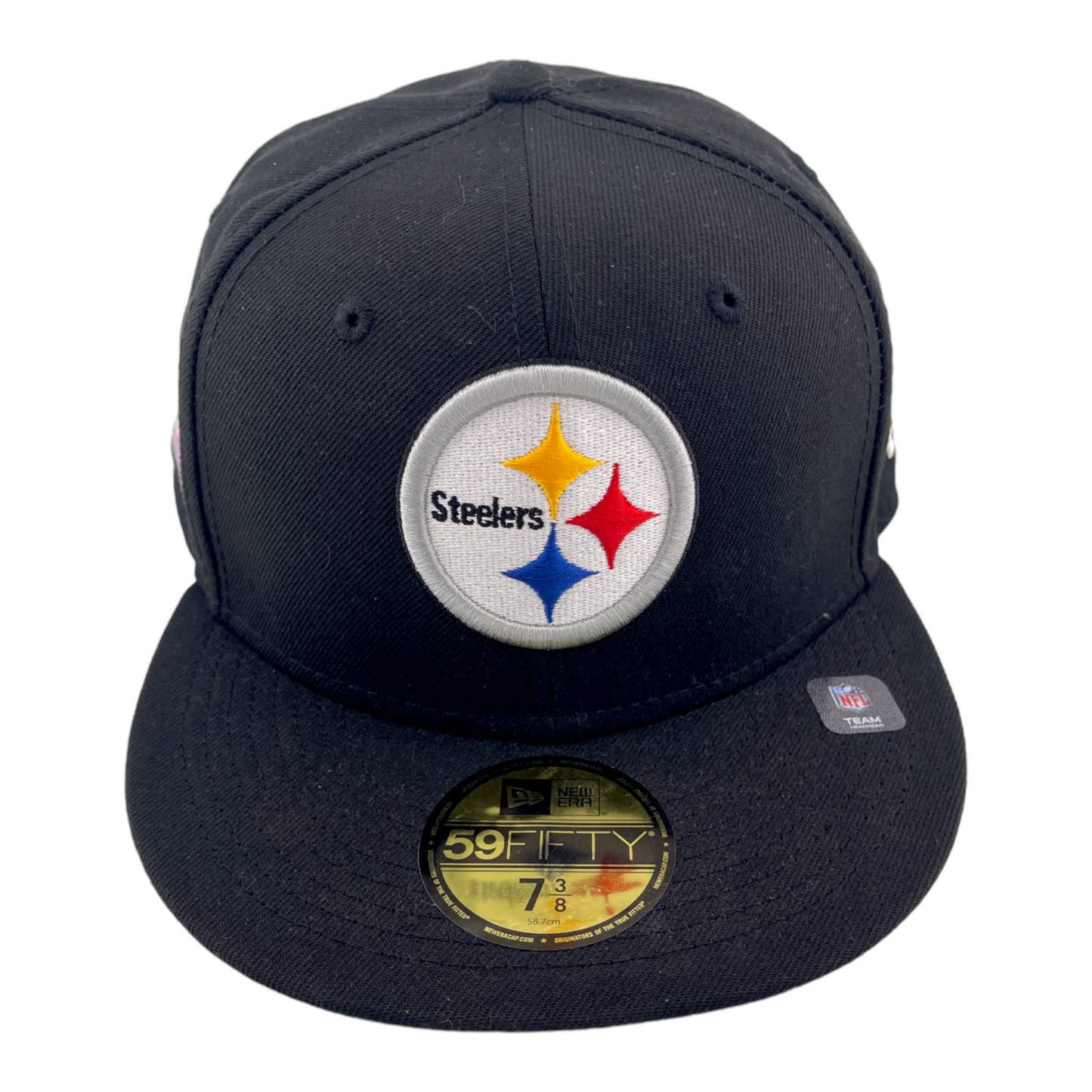 New Era Pittsburgh Steelers Super Bowl XL Patch Black/Pink UV 59Fifty Fitted Hat Cap