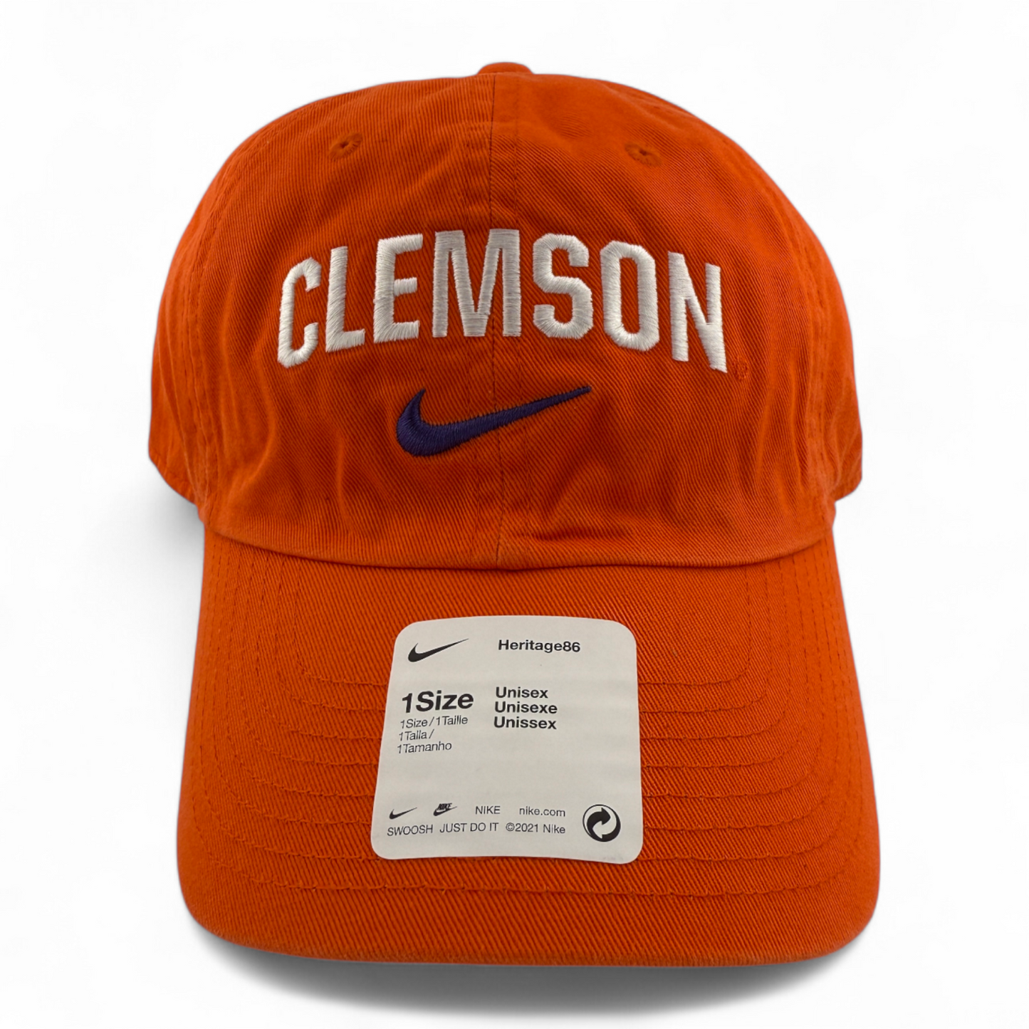 Nike Clemson University Tigers NCAA Orange Heritage86 Adjustable Dad Hat Cap