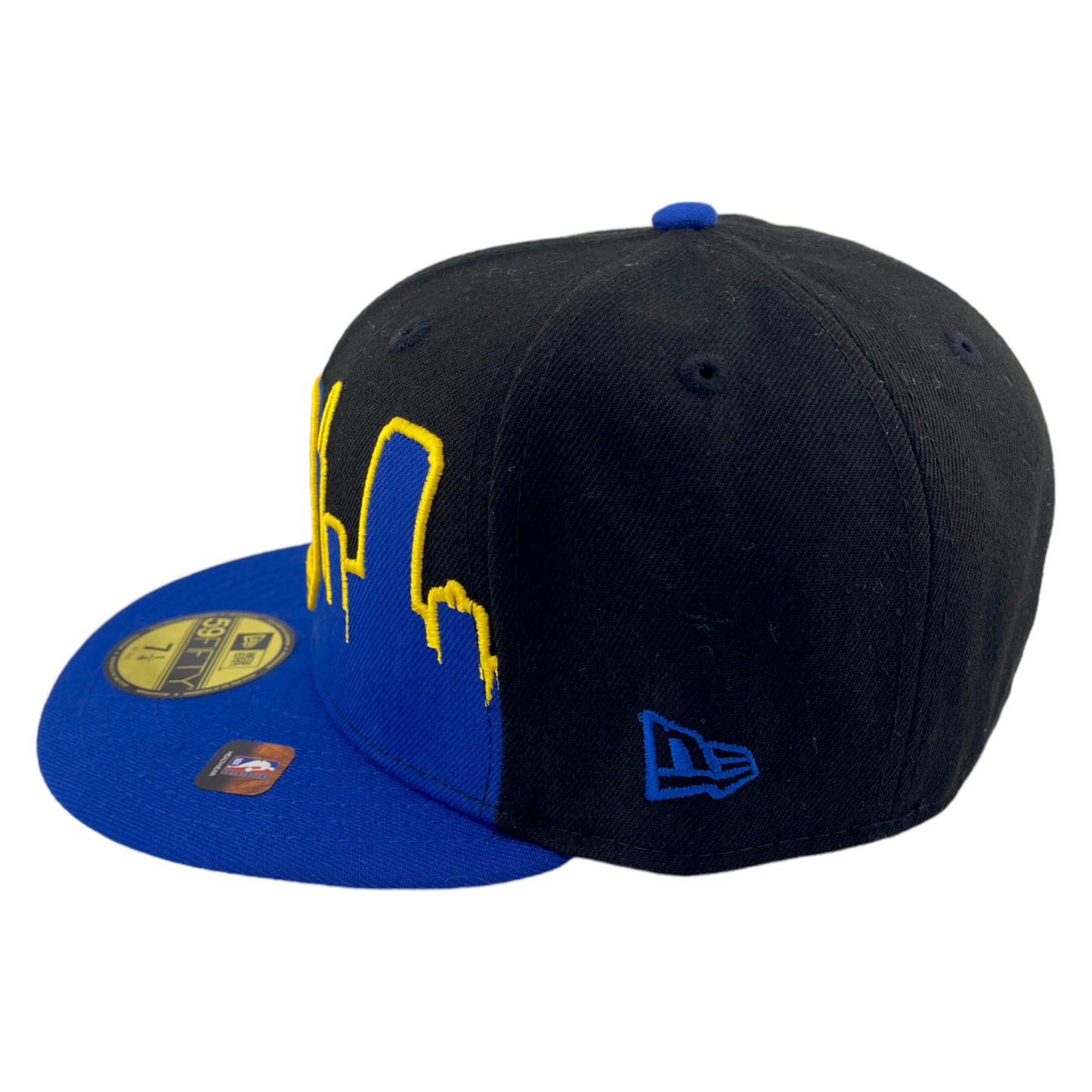 New Era Golden State Warriors Tip Off 2022 Black/Blue Grey UV 59Fifty Fitted Hat Cap