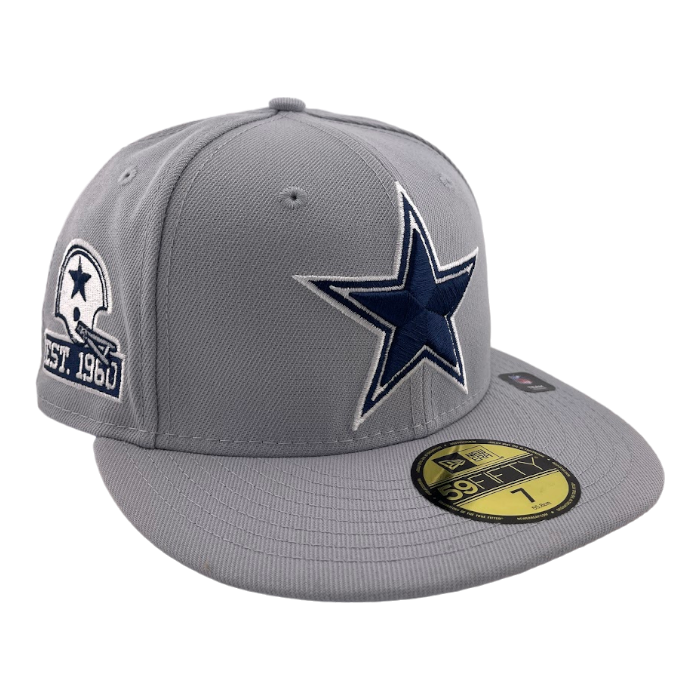 New Era Dallas Cowboys Custom Grey/Tie Dye UV Side Patch 59FIFTY Fitted Hat Cap