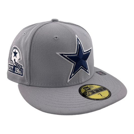 New Era Dallas Cowboys Custom Grey/Tie Dye UV Side Patch 59FIFTY Fitted Hat Cap