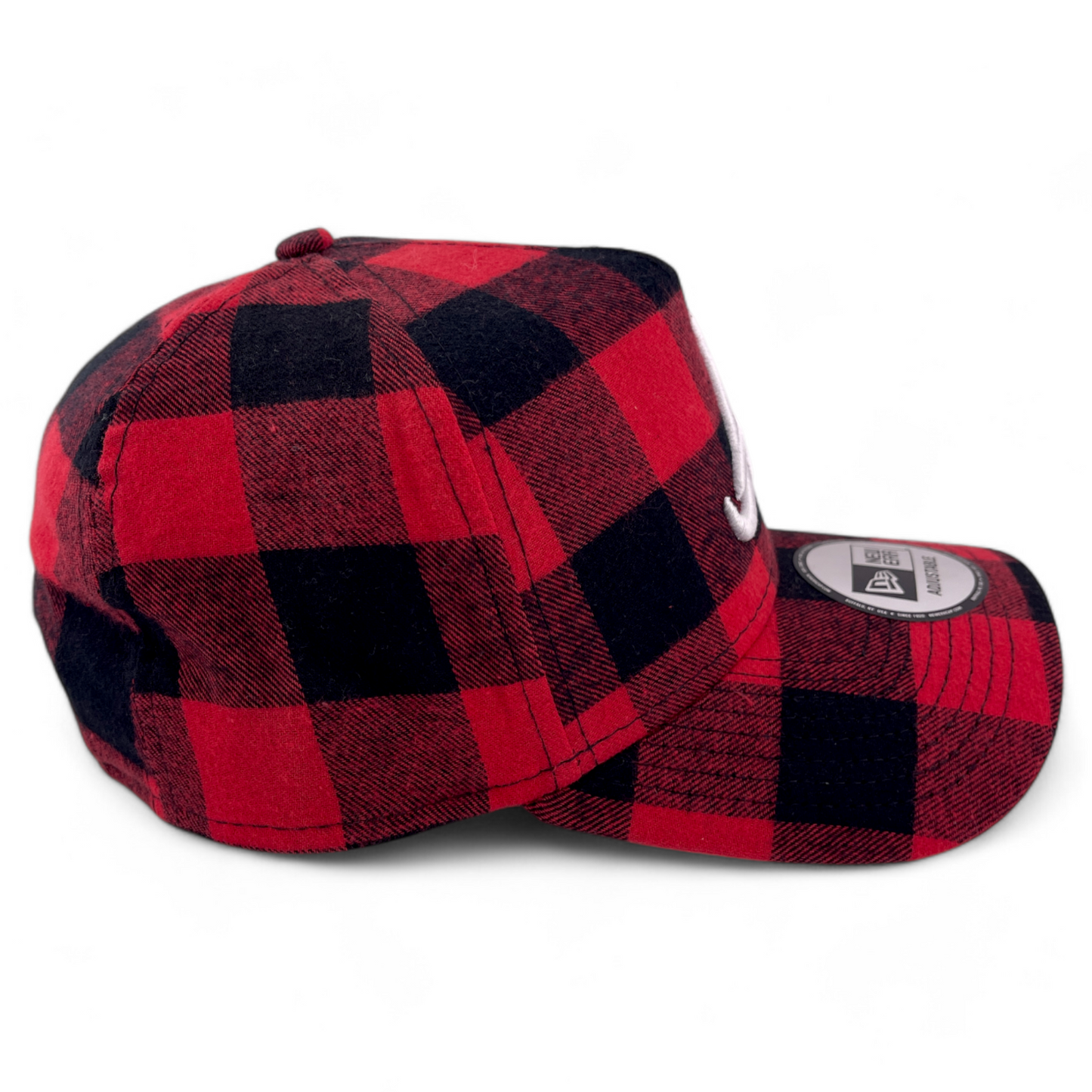 New Era Atlanta Braves MLB Checkered Plaid A-Frame 9Forty Adjustable Snapback