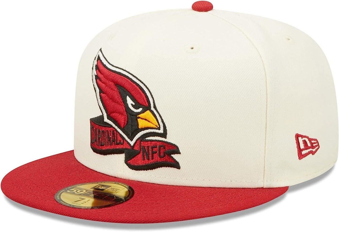 New Era Arizona Cardinals 2022 Sideline NFL Cream 59FIFTY Fitted Hat Cap