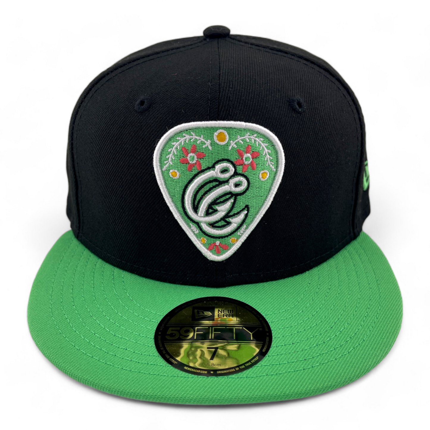 New Era Corpus Christi Hooks MiLB Cumbias Logo Pack Green 59Fifty Fitted Hat Cap