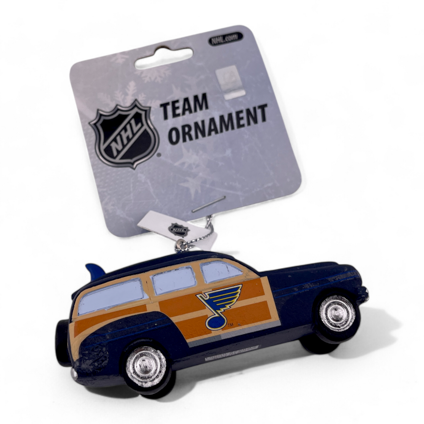FOCO St. Louis Blues NHL Team Logo Station Wagon Ceramic Christmas Ornament