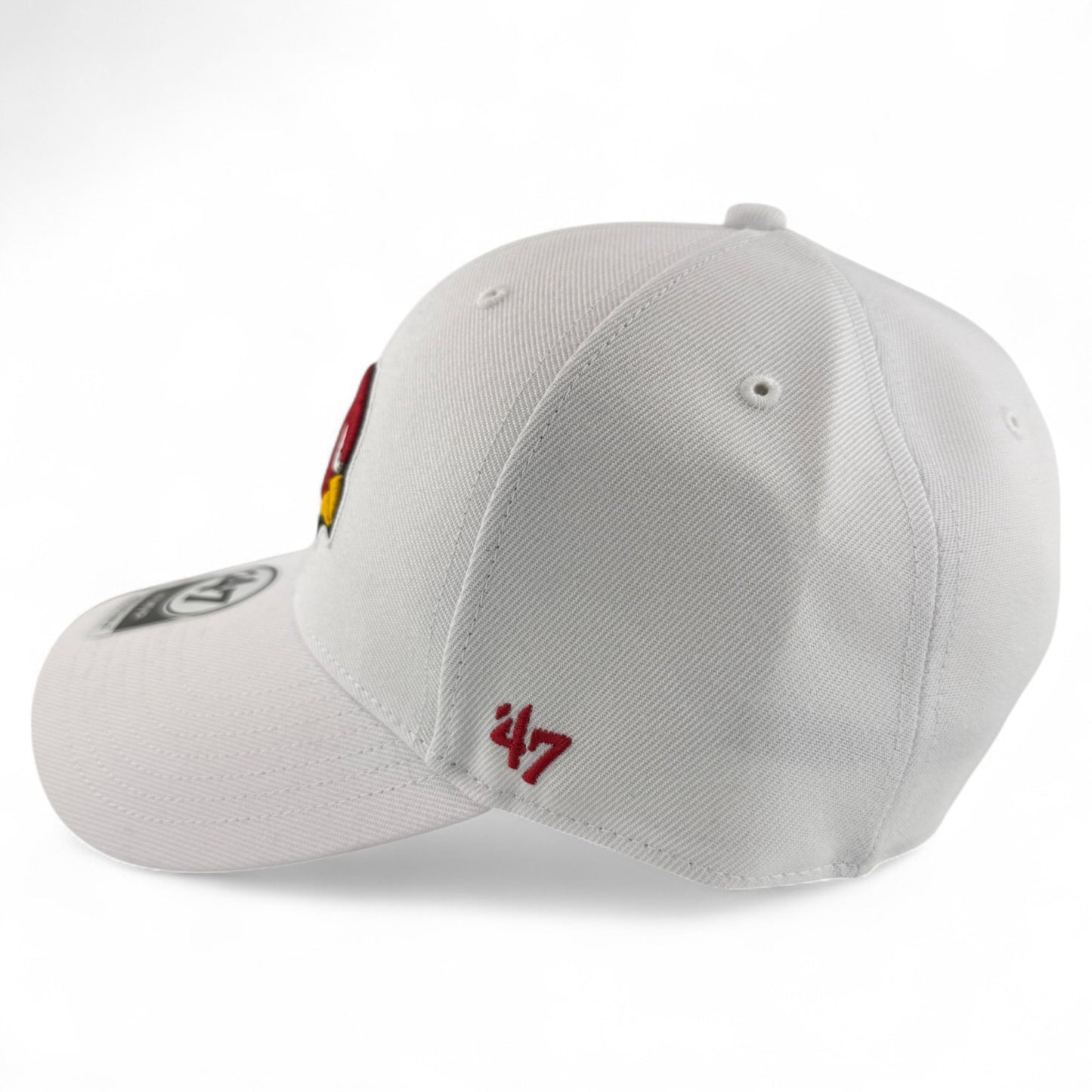 '47 Brand Arizona Cardinals NFL White Bird Logo Patch MVP Adjustable Hat Cap