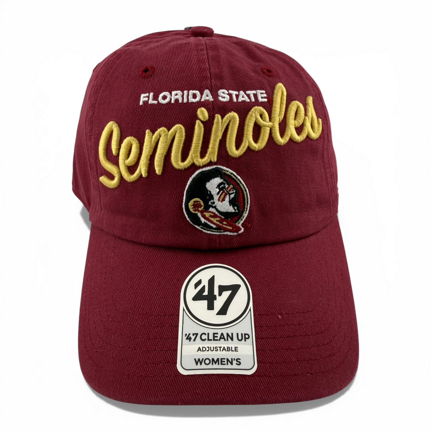 '47 Brand Florida State University Seminoles Clean Up Adjustable Dad Hat Women's