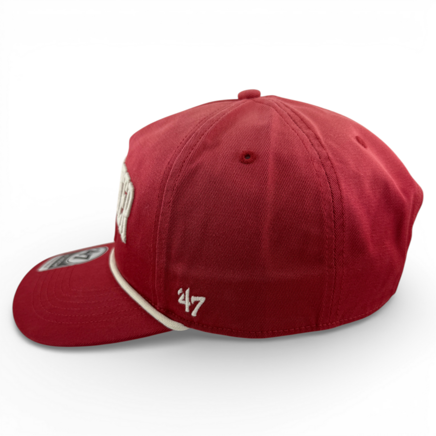 '47 Brand Worcester Red Sox WooSox Tybee Hitch Rope Snapback Adjustable Hat Cap