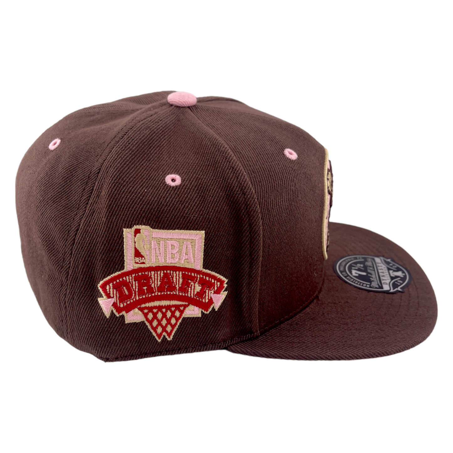 Mitchell & Ness Boston Celtics NBA HWC Brown Sugar Bacon Pink UV Fitted Hat Cap