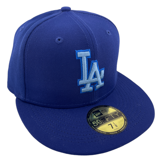 New Era Los Angeles Dodgers MonoCamo Pack Sweatband Blue UV 59FIFTY Fitted Hat Cap