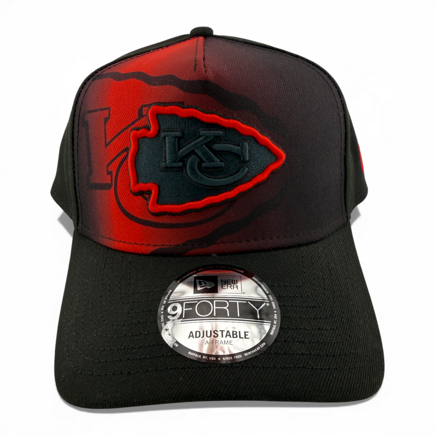 New Era Kansas City Chiefs NFL Fade A-Frame 9Forty Snapback Adjustable Hat Cap
