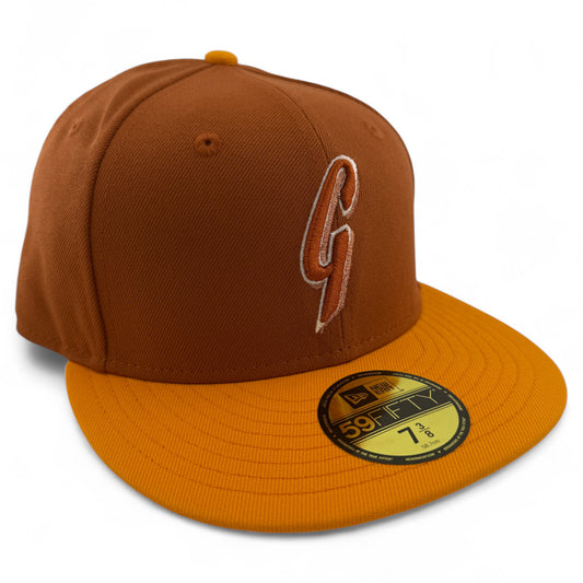 New Era San Francisco Giants MLB Rust Gold Pack Tan 59FIFTY Fitted Hat Cap