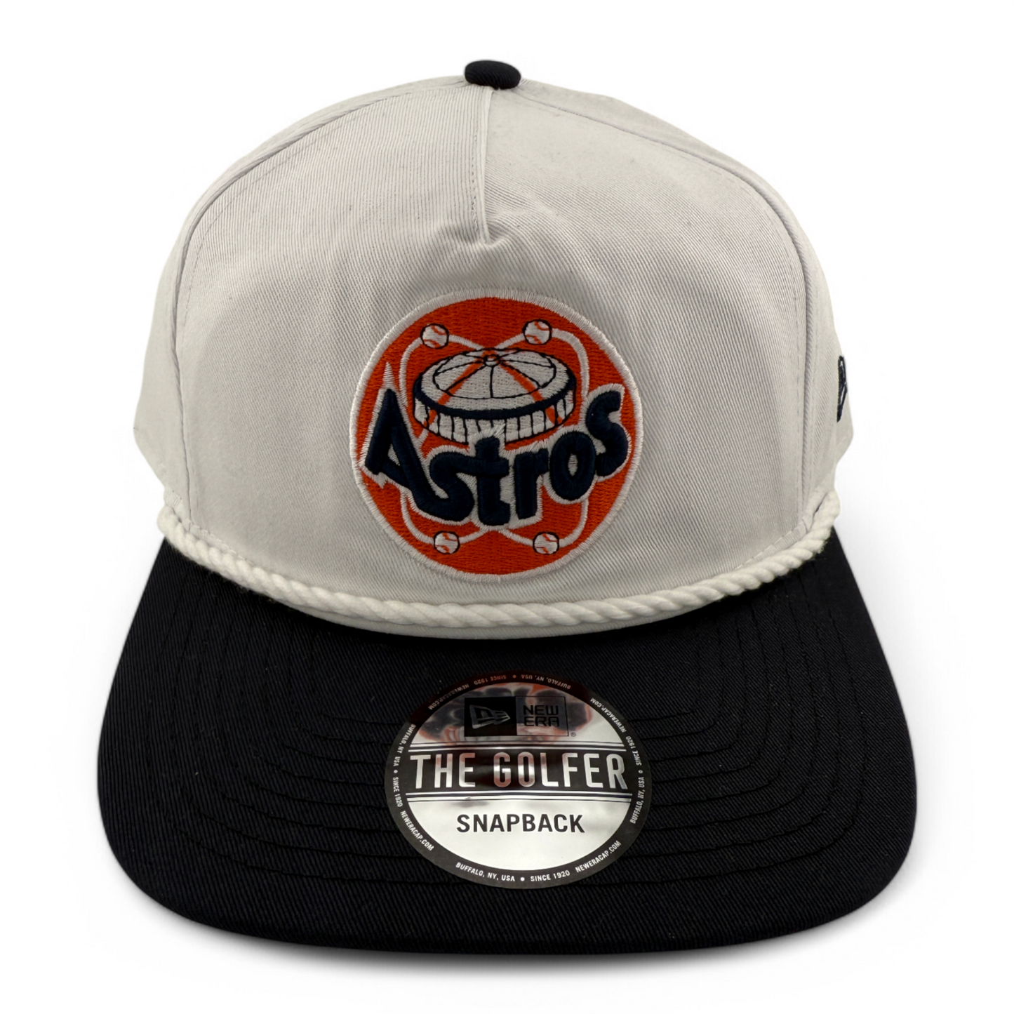 New Era Houston Astros Astrodome The Golfer Rope A-Frame Snapback Adjustable Hat
