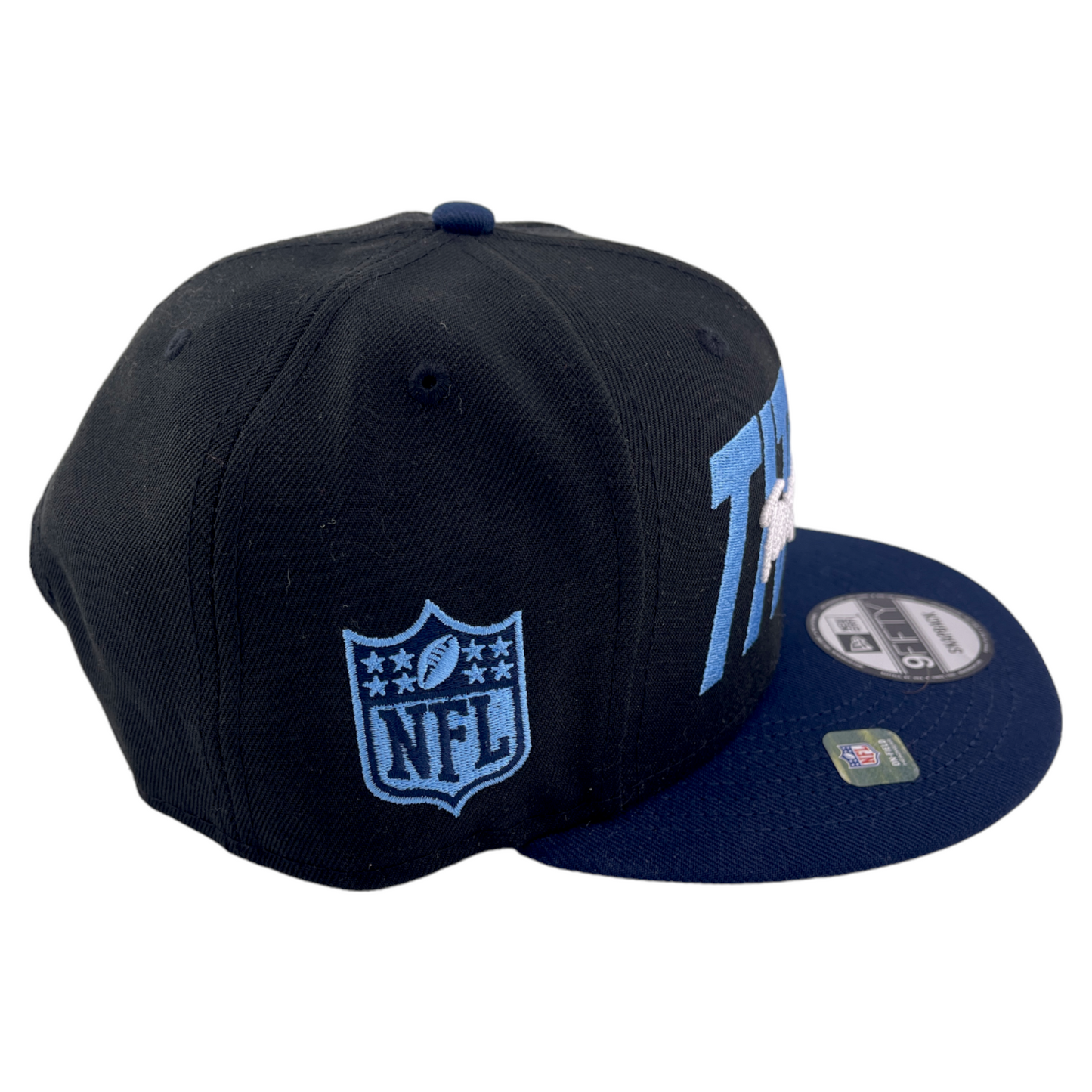 New Era Tennessee Titans NFL 2022 Draft Script Navy Blue 9Fifty Snapback Hat Cap