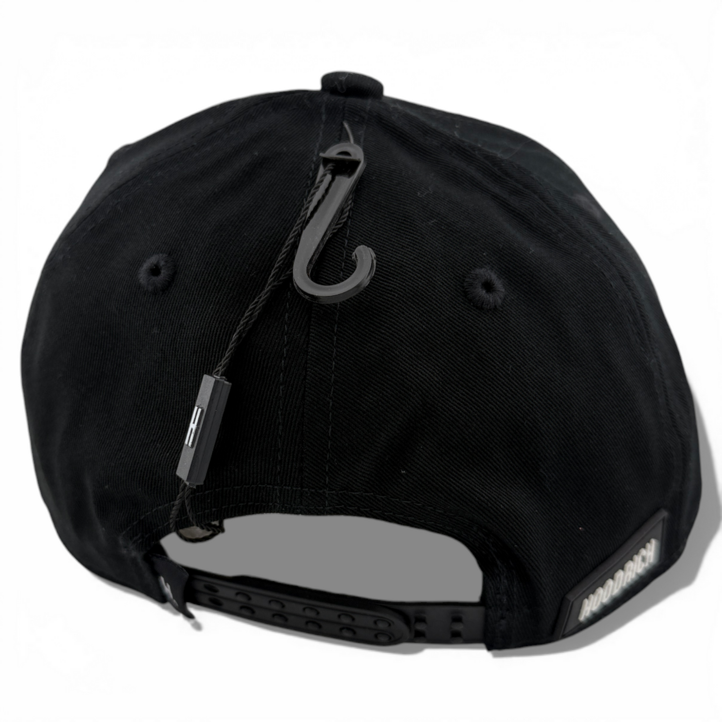 Hoodrich OG Heritage H Internal Zipper Pocket Black Snapback Adjustable Hat Cap