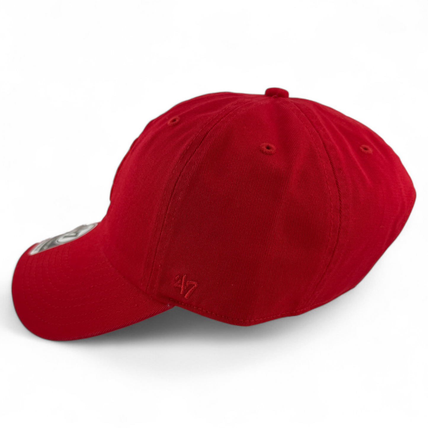 '47 Brand Los Angeles Angels LA MLB Tonal Red Clean Up Adjustable Dad Hat Cap