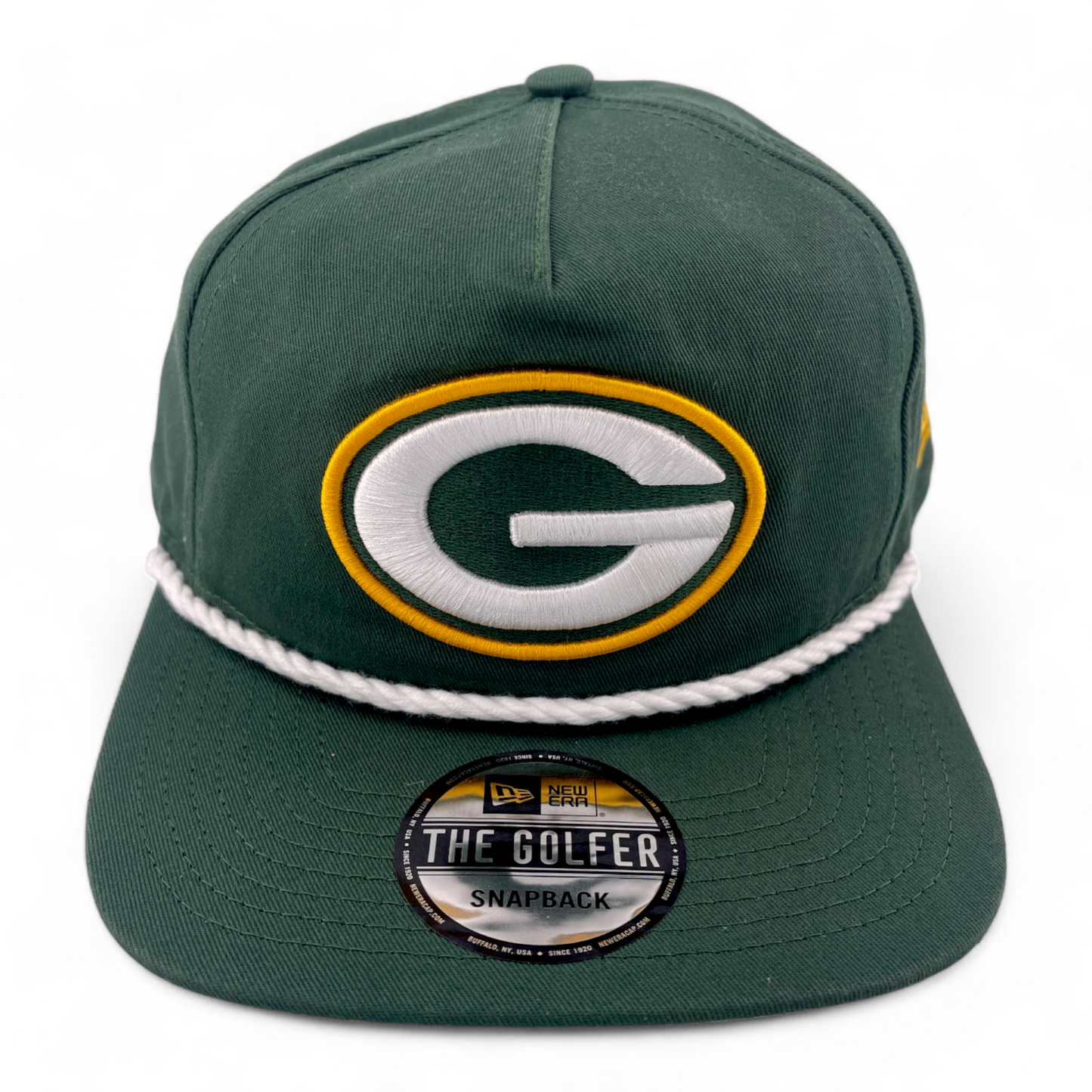 New Era Green Bay Packers NFL The Golfer Rope A-Frame Snapback Adjustable Hat