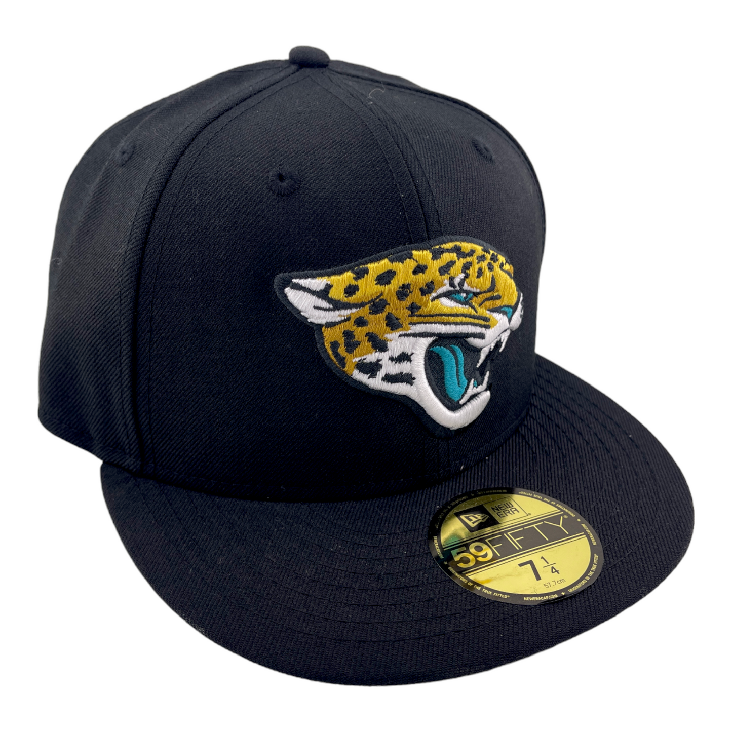 New Era Jacksonville Jaguars Basic Omaha Black/Grey UV 59Fifty Fitted Hat Cap