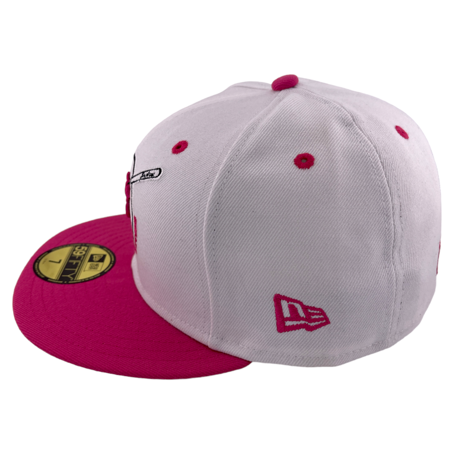 New Era San Diego Padres MLB Swinging Friar Pink/White 59Fifty Fitted Hat Cap