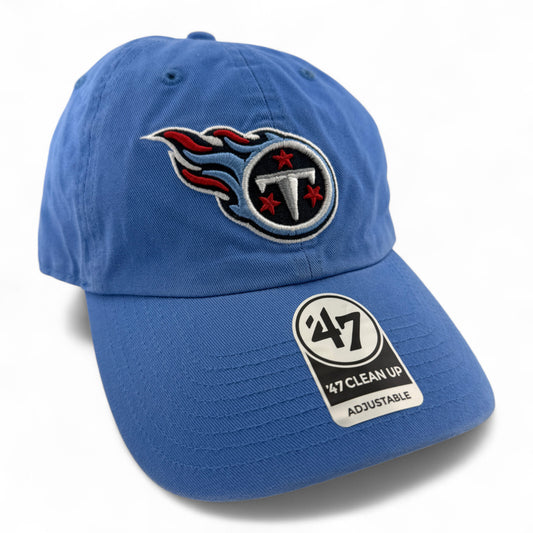 '47 Brand Tennessee Titans NFL Periwinkle Blue Clean Up Adjustable Dad Hat Cap