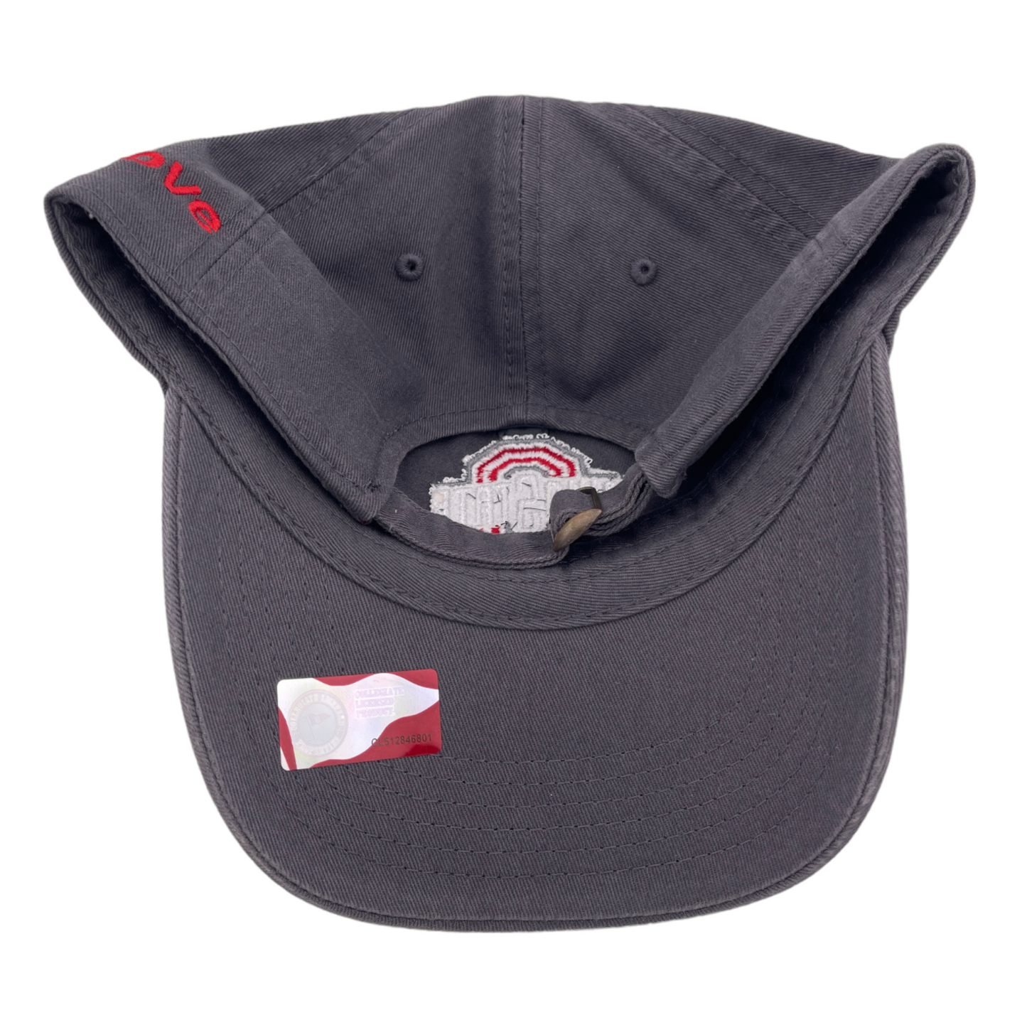 Ohio State University Buckeyes NCAA Quitecove Emb. Grey Adjustable Dad Hat