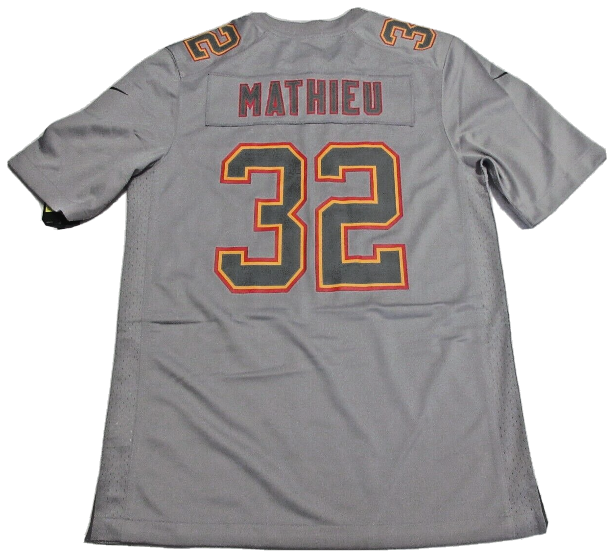 Nike NFL Kansas City Chiefs Tyrann Mathieu #32 Gray On Field Jersey Mens