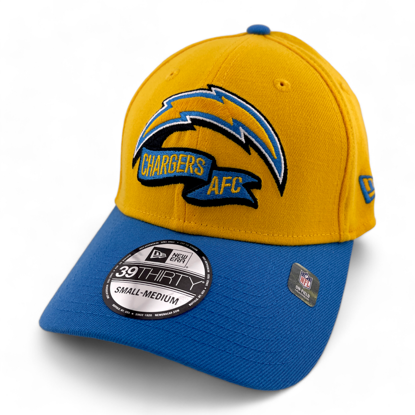 New Era Los Angeles Chargers NFL 2022 Sideline Yellow/Blue 39Thirty Hat Cap