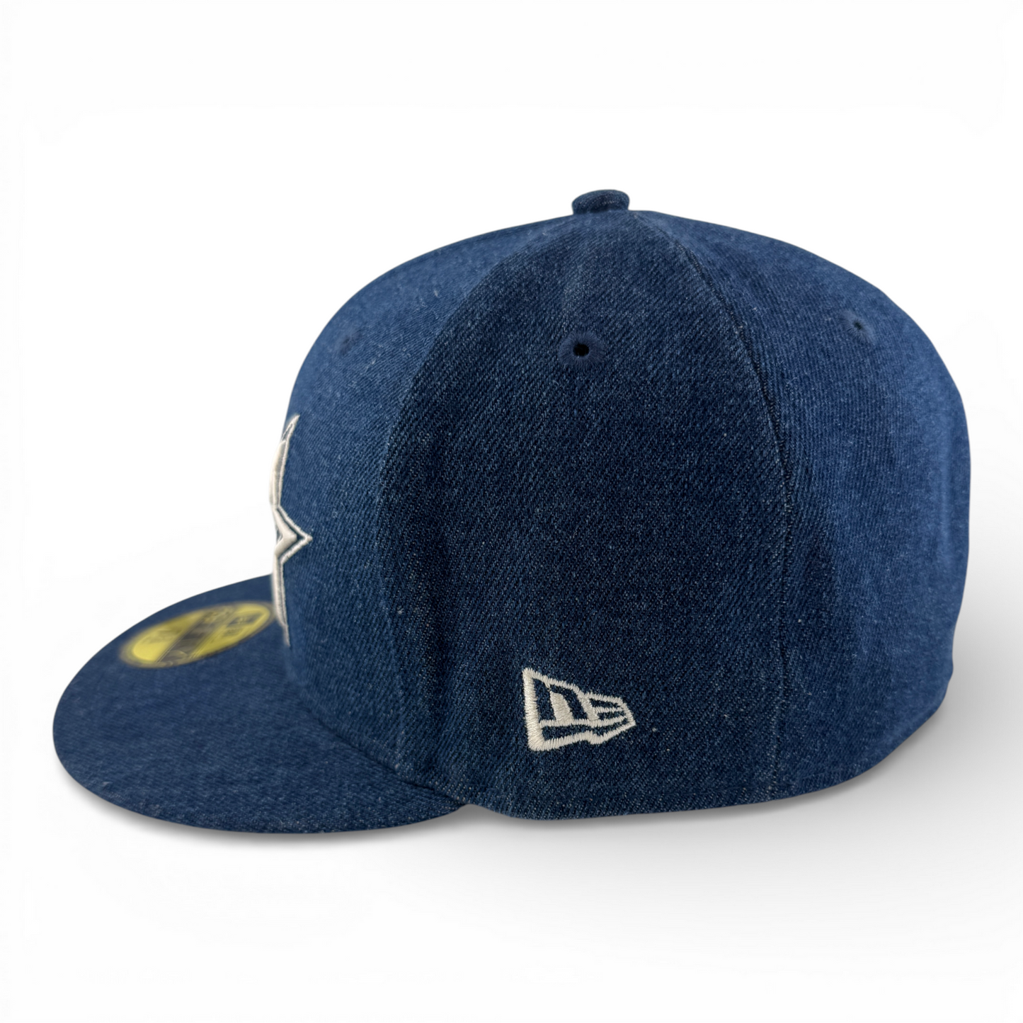 New Era Houston Astros MLB Denim Astrodome Side Patch 59FIFTY Fitted Hat Cap