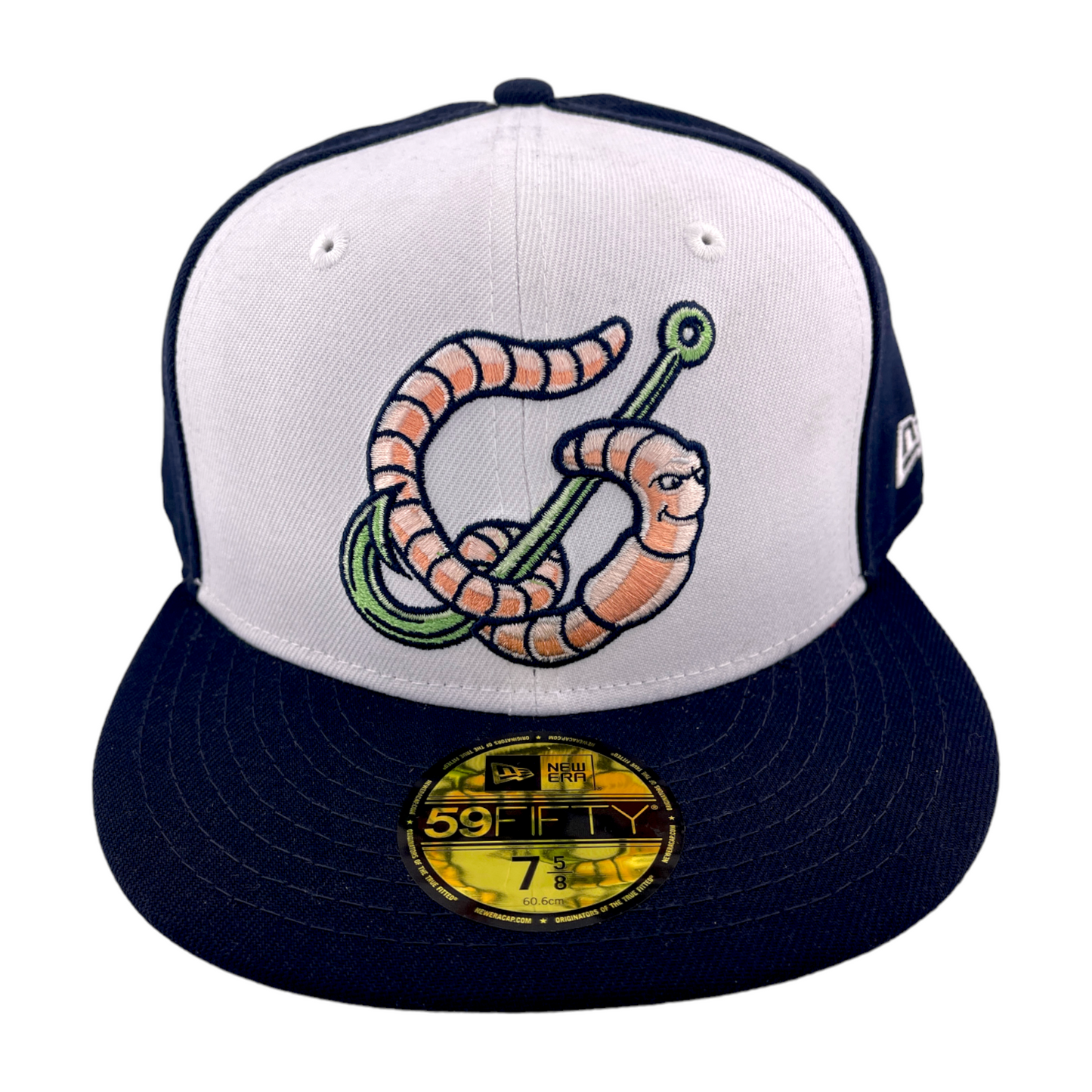 New Era Gwinnett Stripers Marvel Pack Worm Logo White/Blue UV 59FIFTY Fitted Hat Cap