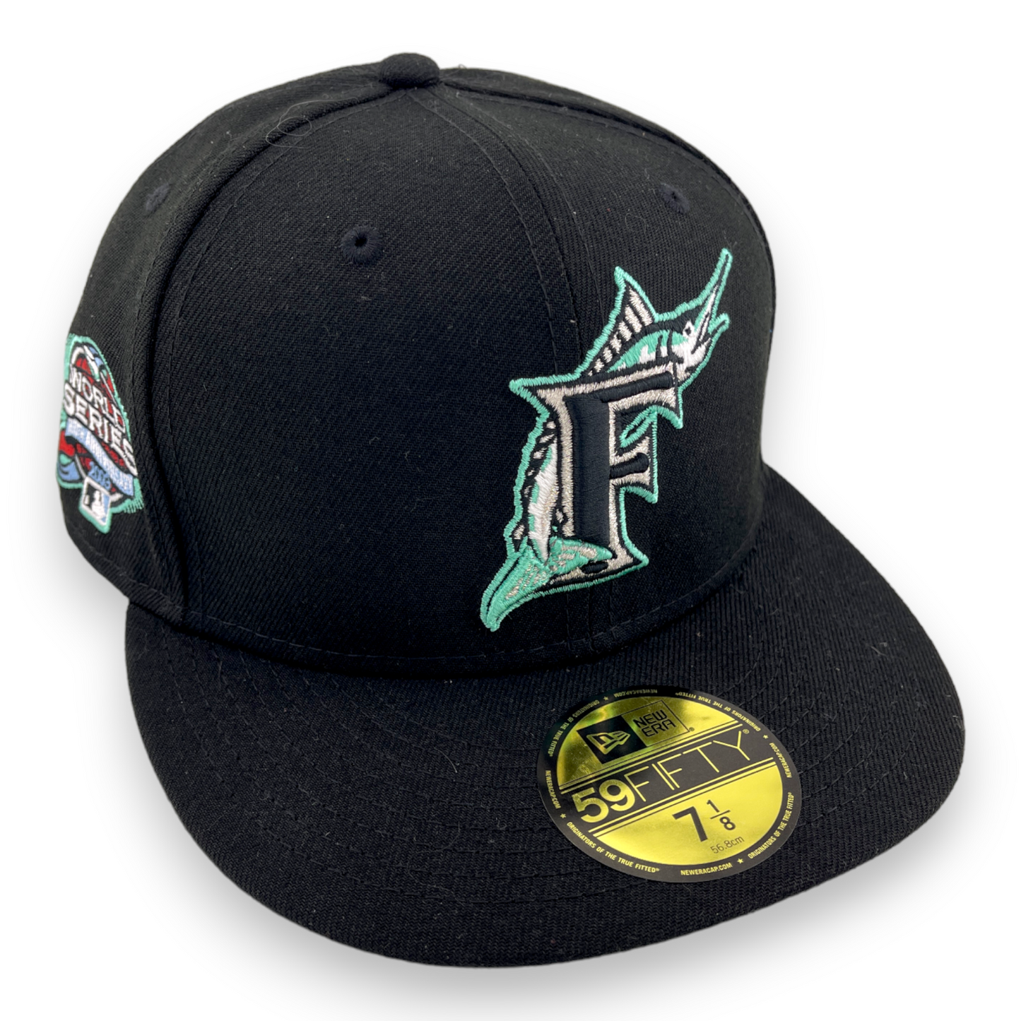 New Era Florida Marlins 2003 World Series Champions 100th Mint Pack 59FIFTY Hat Cap