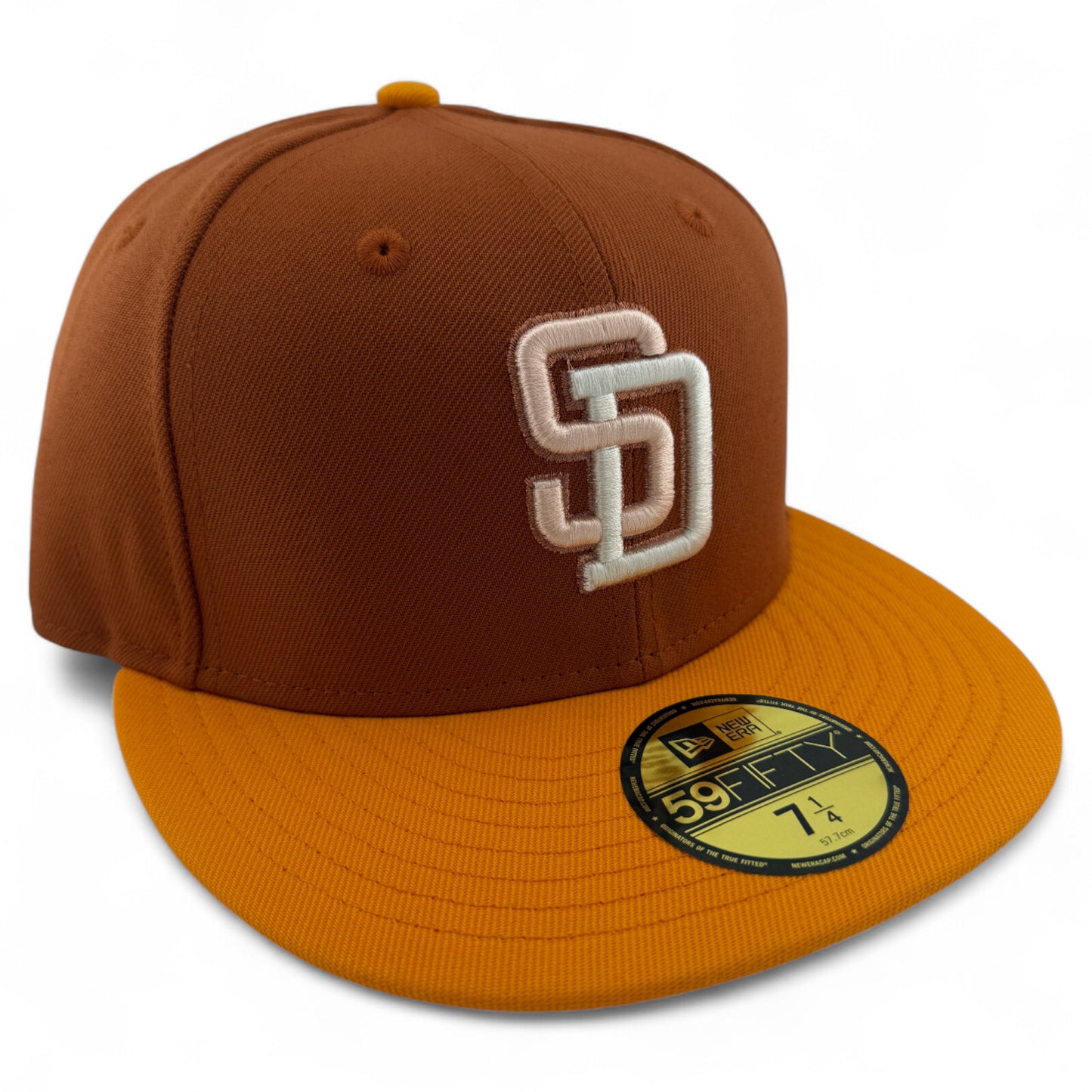 New Era San Diego Padres MLB Rust Gold Pack Tan 59FIFTY Fitted Hat Cap