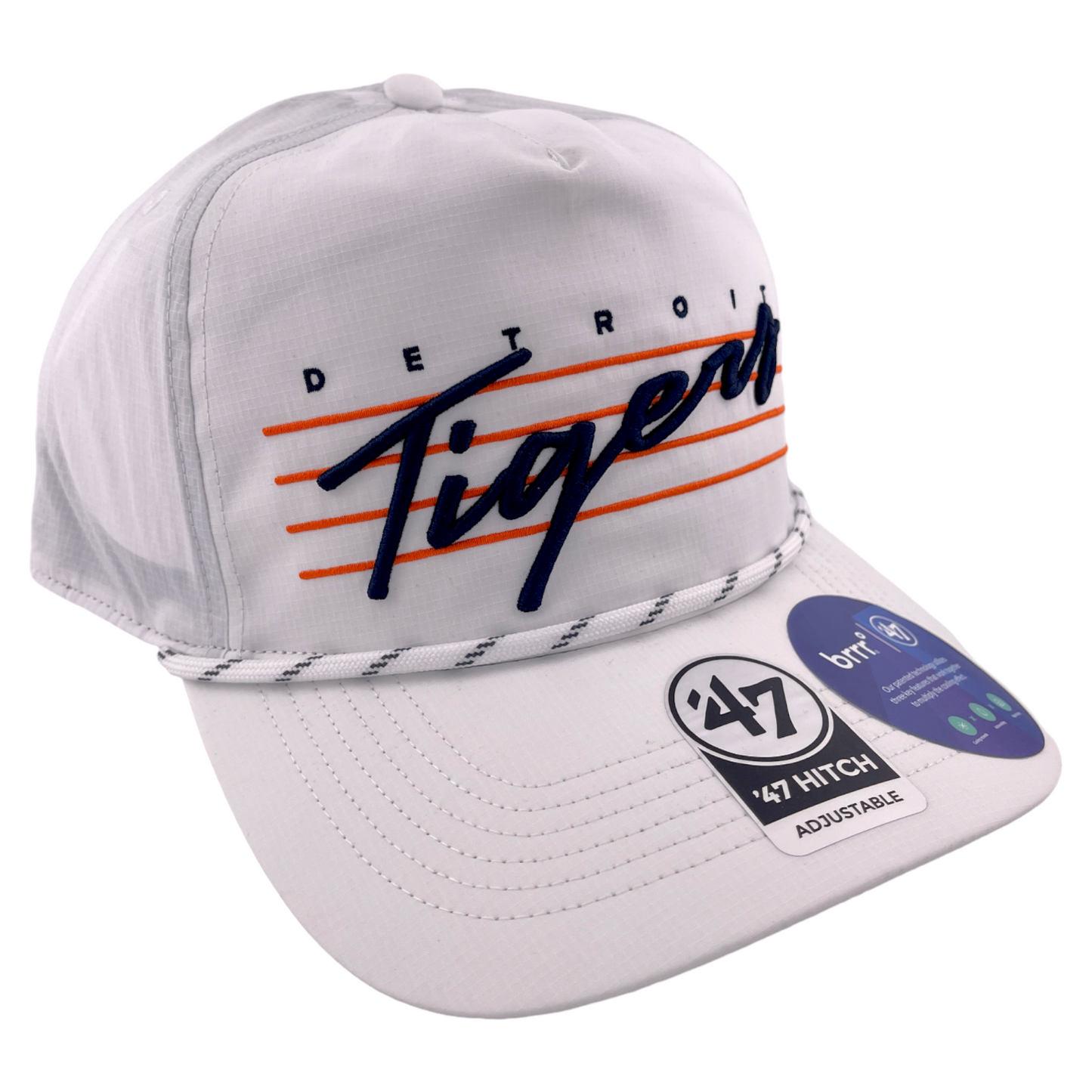 '47 Brand Detroit Tigers MLB Downburst brrr Hitch A-Frame Snapback Adjustable