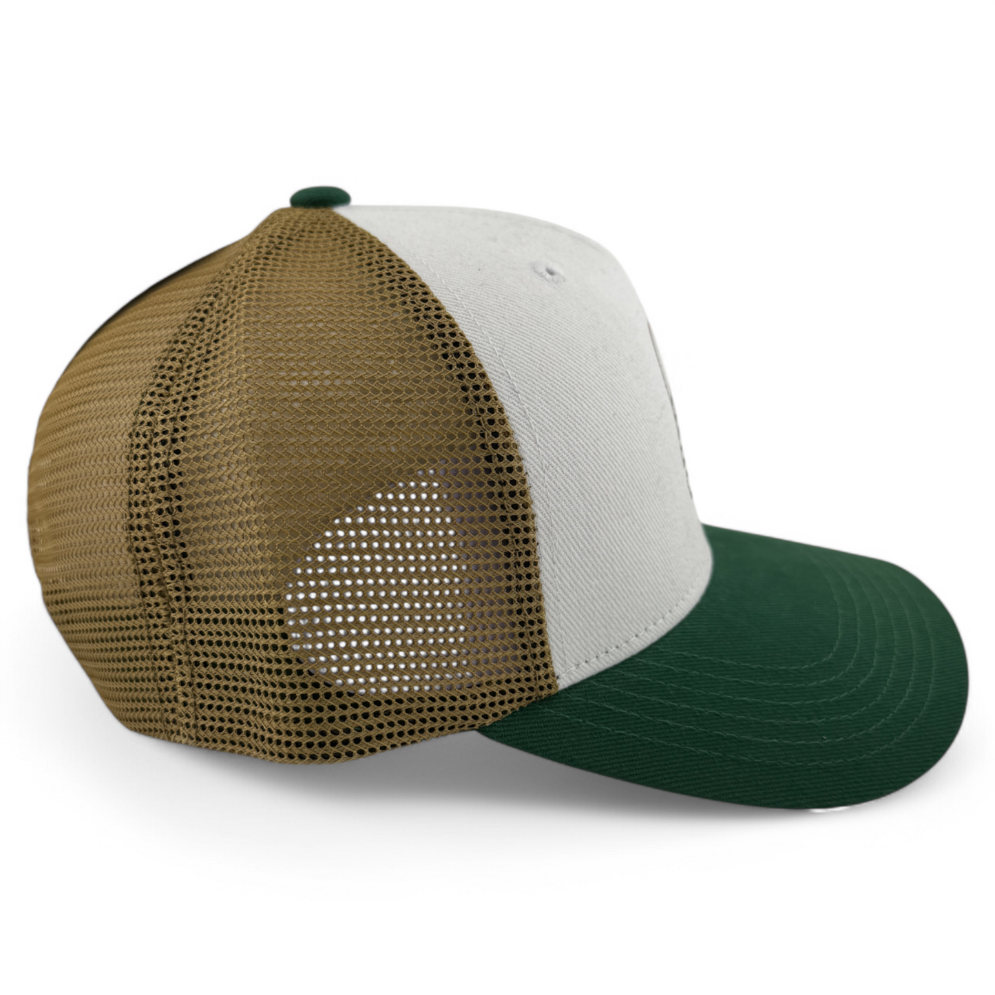 NWT Oakley Gradient Mountain Cream/Green Mesh Back Adjustable Snapback Hat Cap