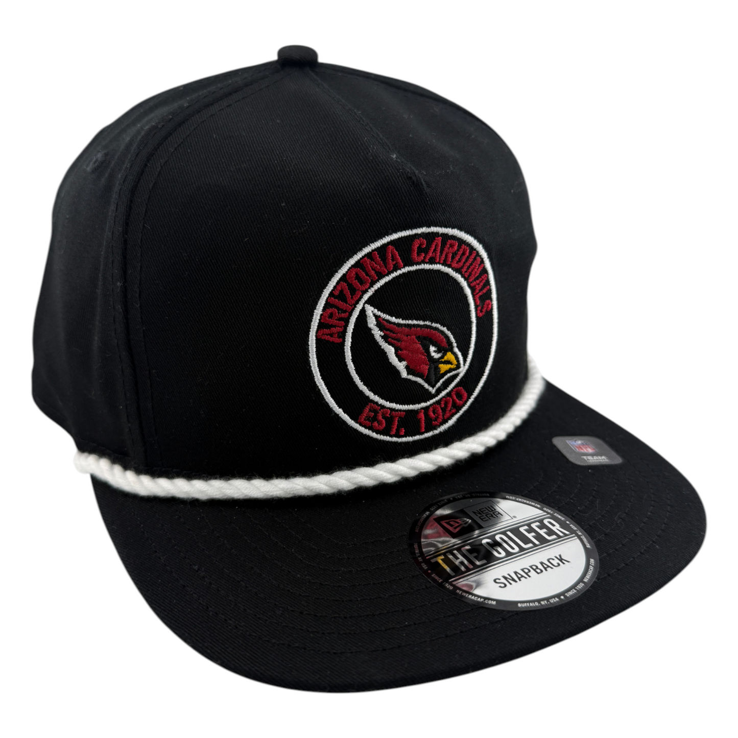 New Era Arizona Cardinals Circle Patch Rope The Golfer Snapback Adjustable Hat
