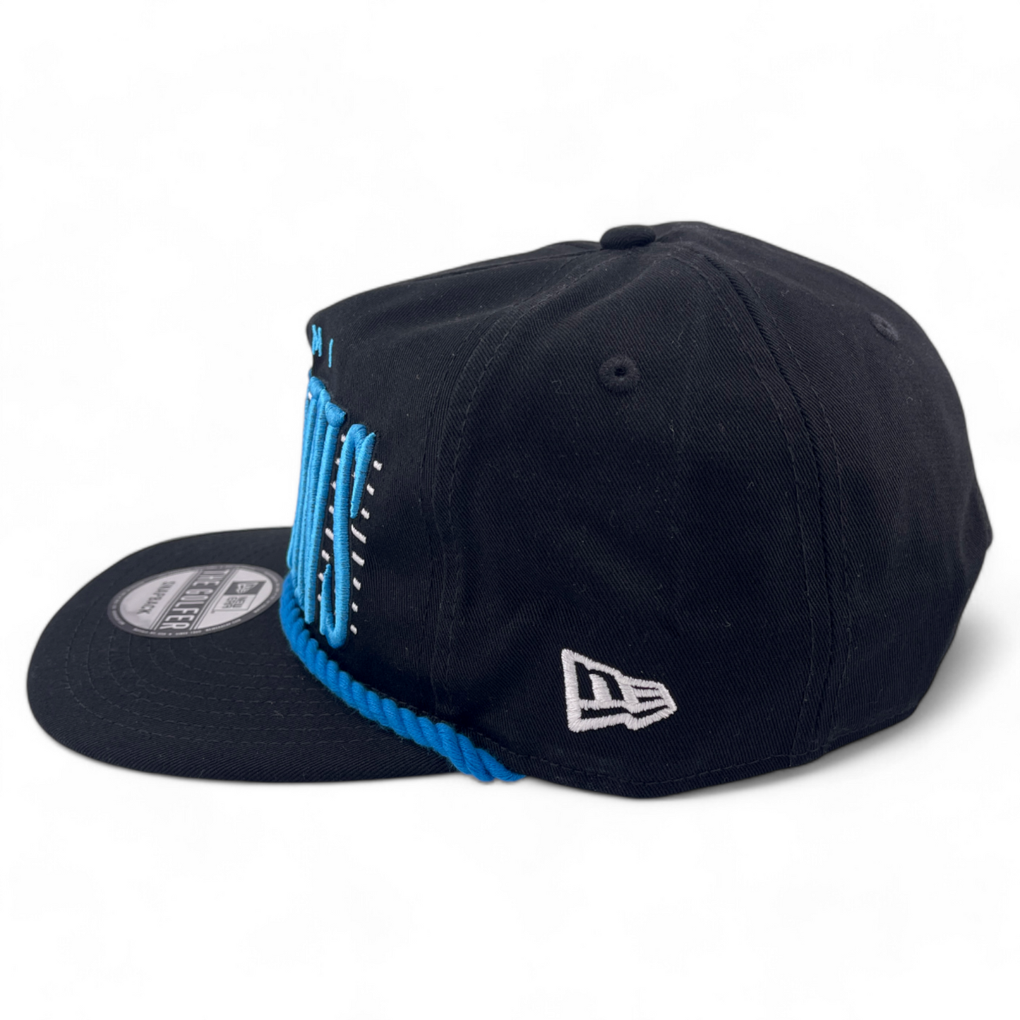 New Era Miami Marlins MLB The Golfer Line Rope A-Frame Snapback Adjustable Hat