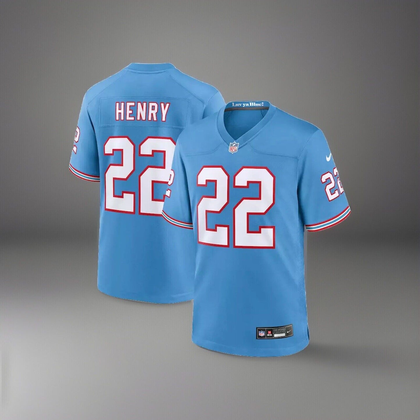 Nike Derrick Henry #22 Houston Oilers Tennessee Titans On Field Dri-FIT Jersey Men’s Sizes