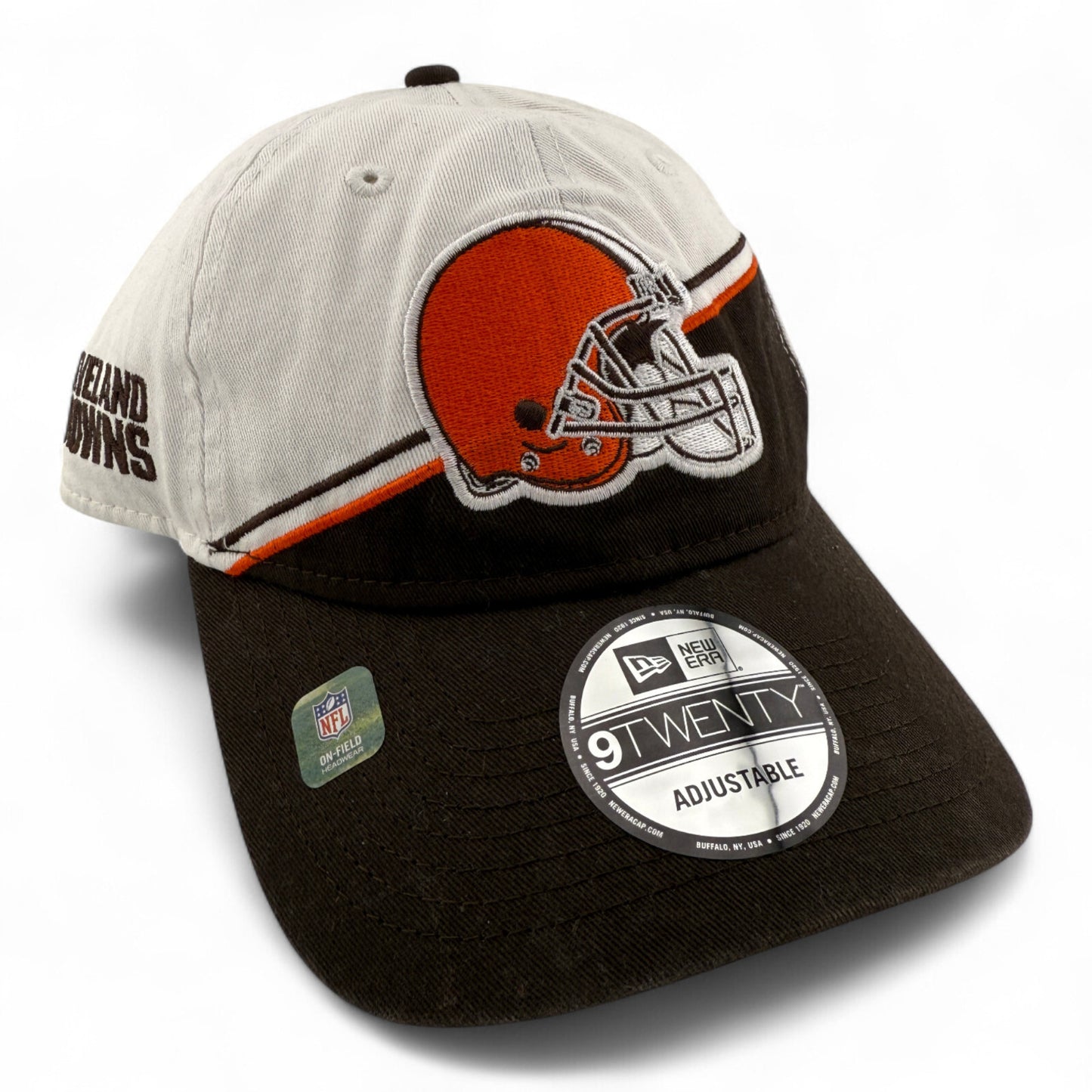 New Era Cleveland Browns NFL 2023 Sideline Logo 9Twenty Adjustable Hat Cap
