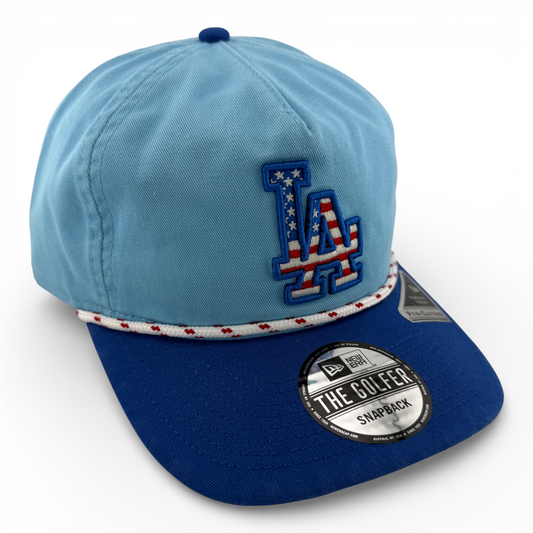 New Era Los Angeles Dodgers MLB 2025 4th of July Rope Golfer Snapback Adjustable