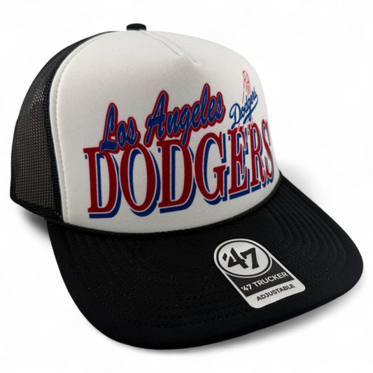 '47 Brand Los Angeles Dodgers MLB Creedence Foam Trucker Snapback Mesh Back Hat