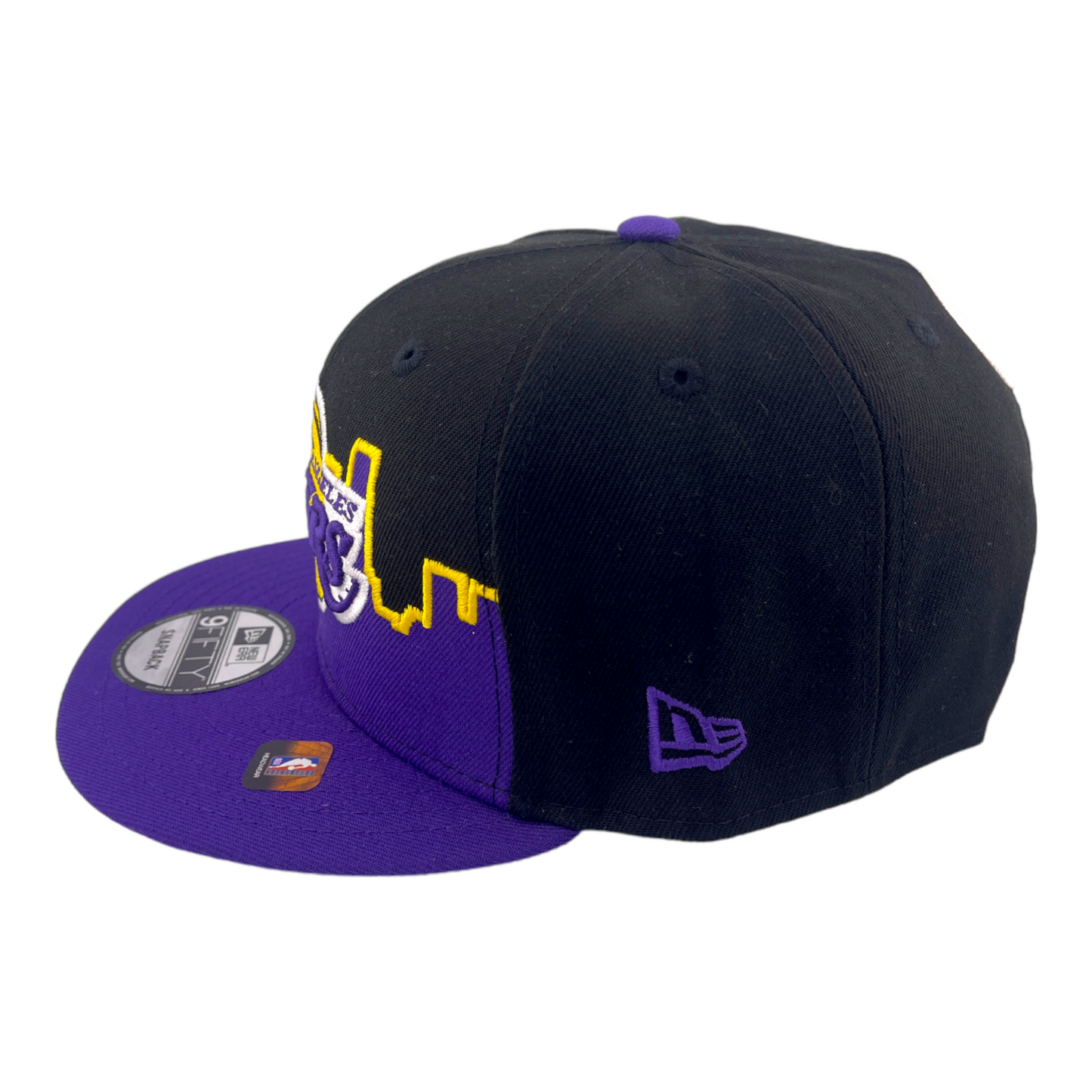 New Era Los Angeles Lakers Tip Off 2022 Black/Purple NBA 9FIFTY Snapback Hat Cap