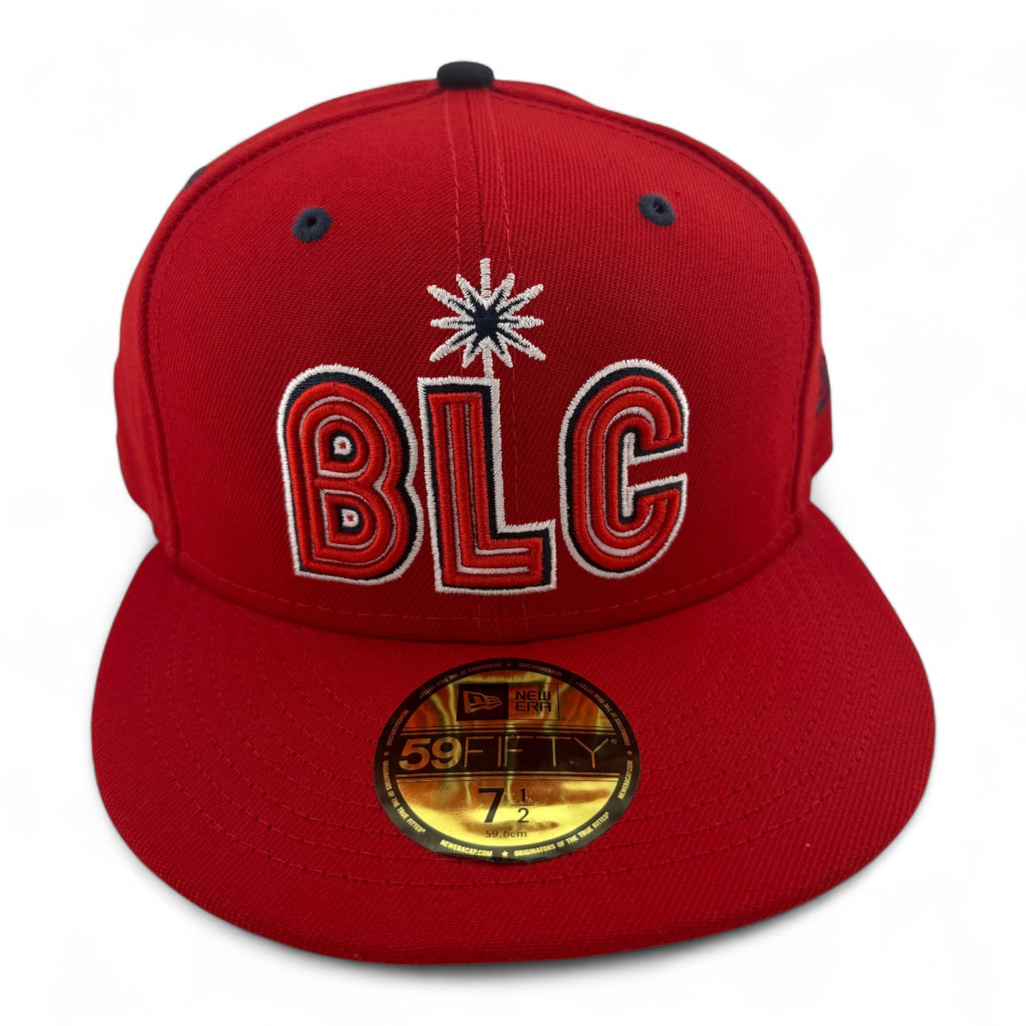 New Era Reno Aces MiLB Biggest Little City BLC Logo Red 59Fifty Fitted Hat Cap