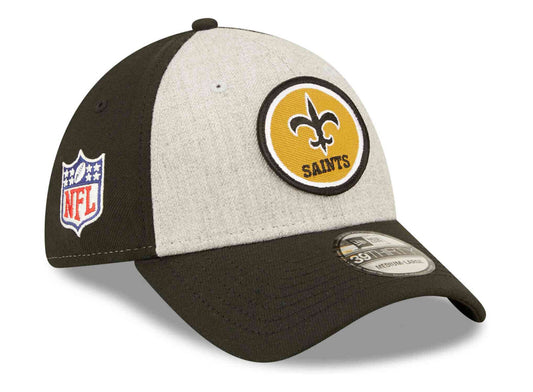 New Era New Orleans Saints NFL 2022 Sideline Historic Logo 39Thirty Hat Cap