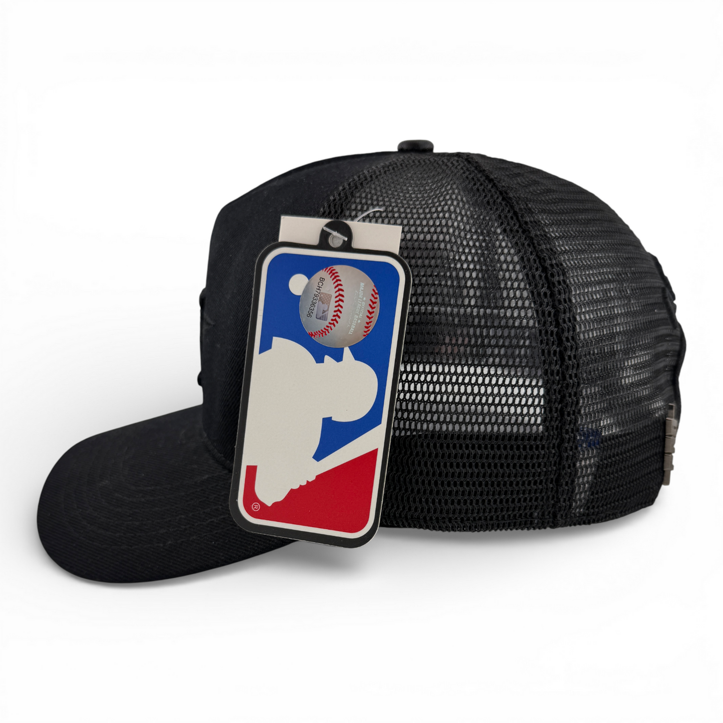 Pro Standard Houston Astros MLB Blacked Out Trucker Adjustable Snapback Hat Cap