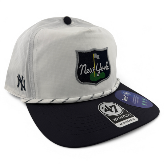 '47 Brand New York Yankees MLB Bogey Rope brrr Hitch A-Frame Snapback Adjustable