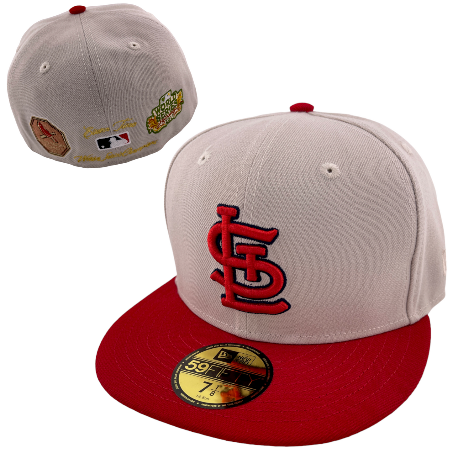 ~NEW DROP~ New Era St. Louis Cardinals MLB World Class Letterman Rear 59Fifty Fitted Hat Cap