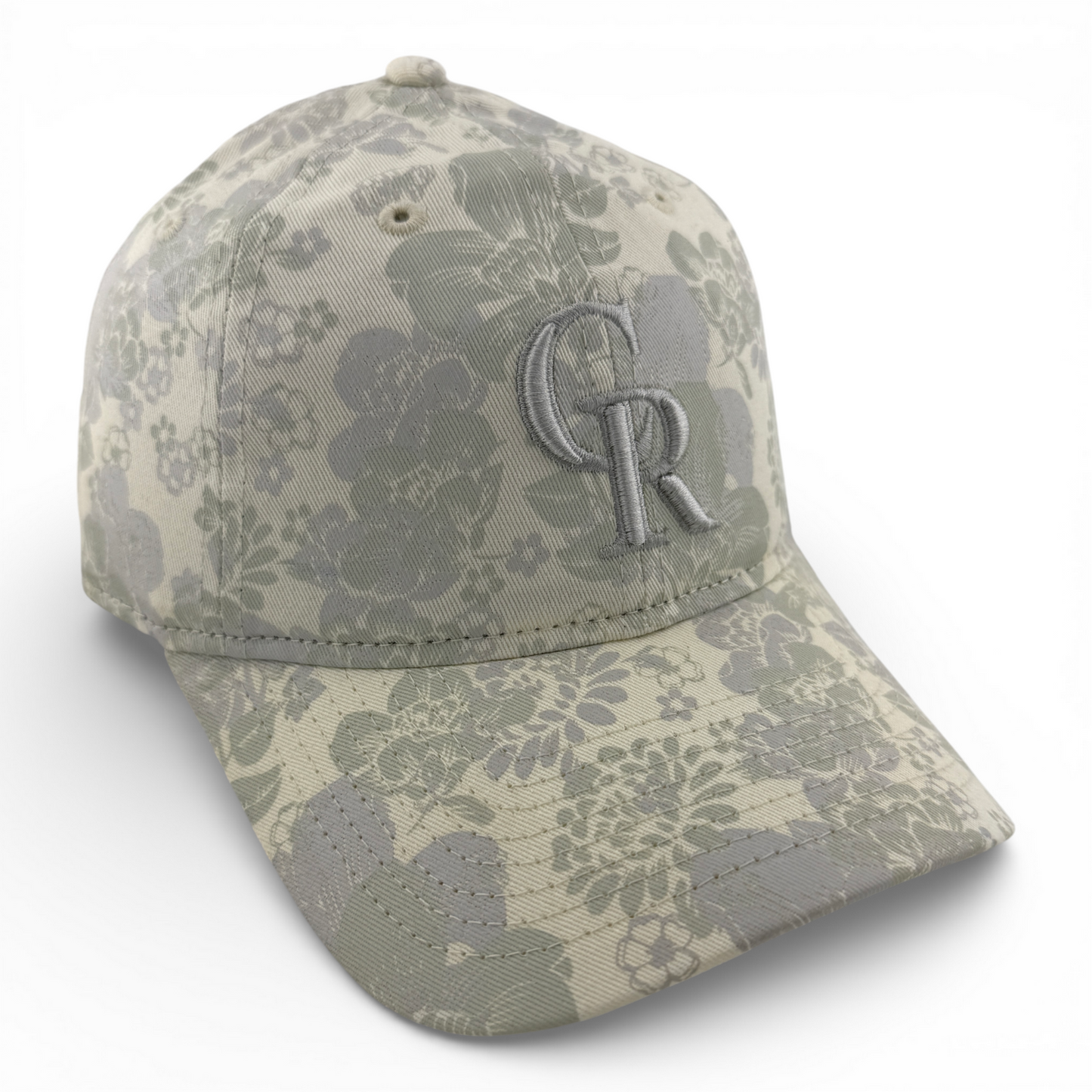 New Era Colorado Rockies MLB Cream Floral 9Twenty Women's Adjustable Dad Hat Cap