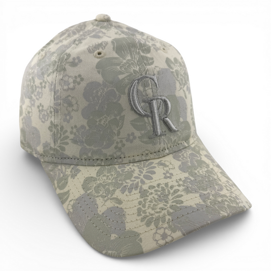 New Era Colorado Rockies MLB Cream Floral 9Twenty Women's Adjustable Dad Hat Cap